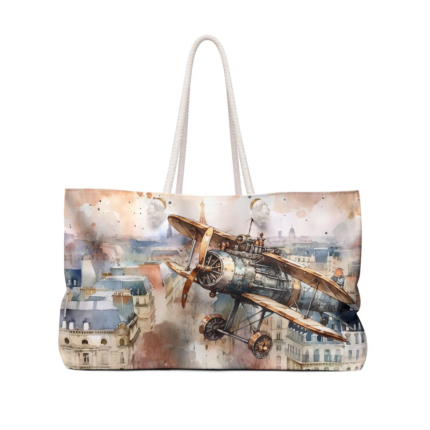 Weekender Bag | Watercolor Skies | Plane 1