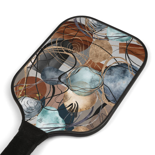 Pickleball Kit | Abstract | Bronze Dots & Lines