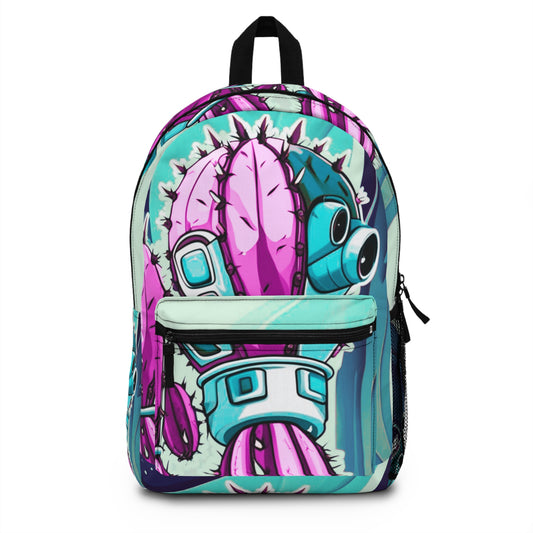 Astro Cactus Galactic | Backpack | Psychedelic Miami Vibe Colors