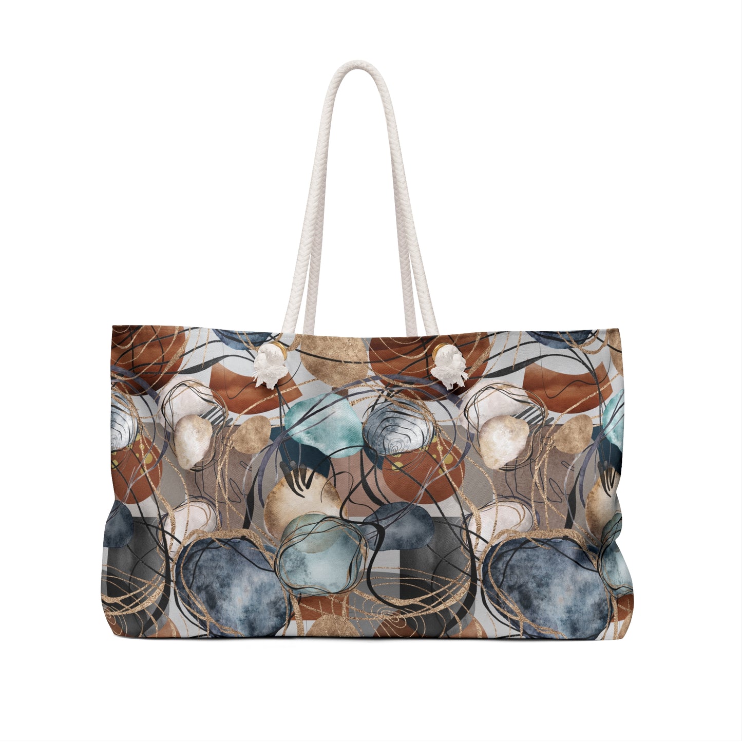 Weekender Bag | Abstracts | Acqua Dots Bronce