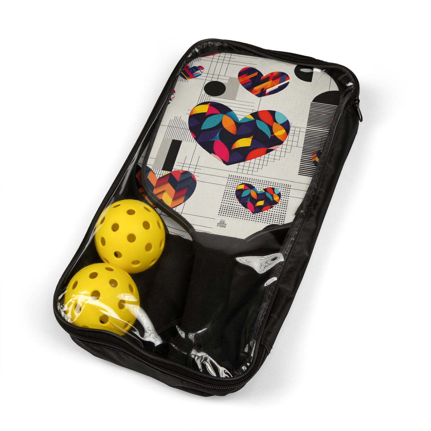 Pickleball Kit | Abstract Hearts | Hearts 4