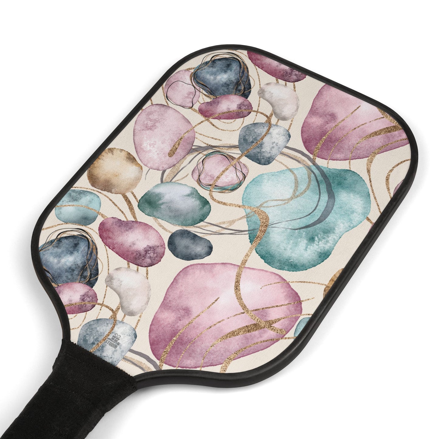 Pickleball Kit | Abstract | Teal Pink & Lines