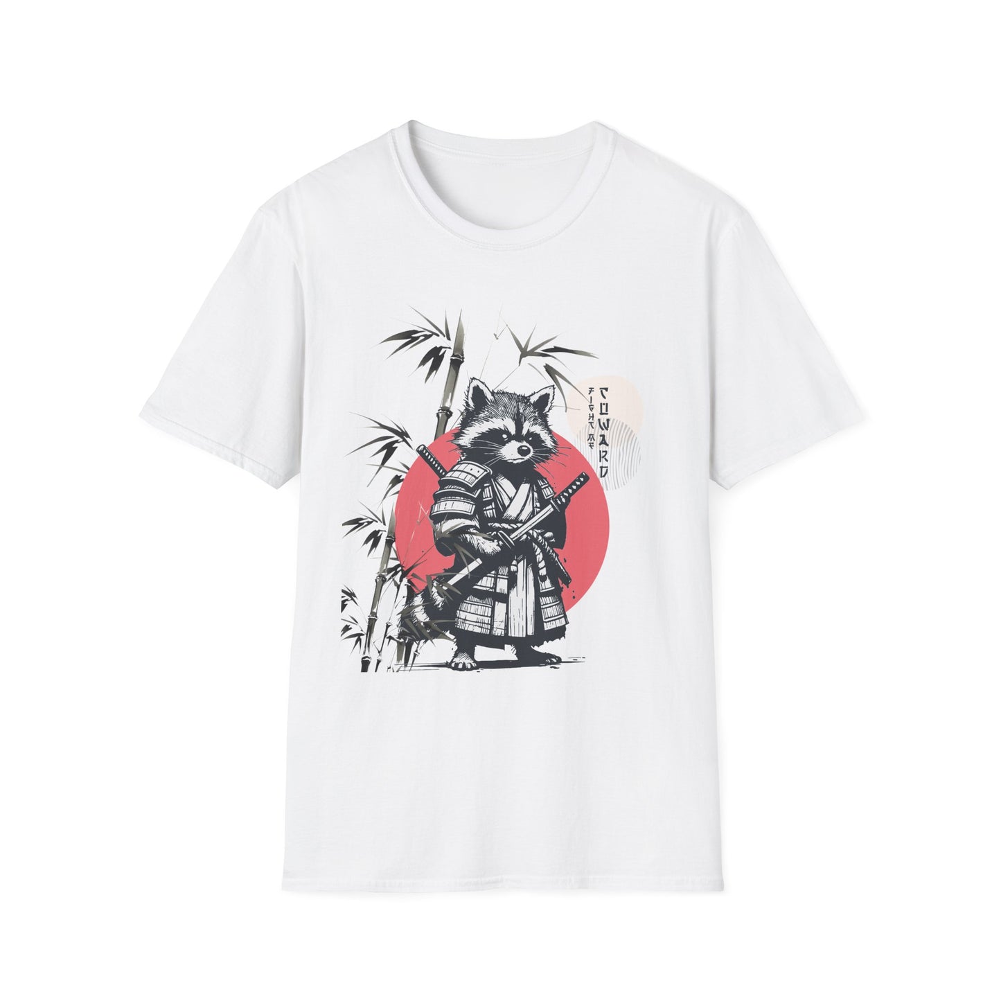 Unisex Softstyle T-Shirt | Racoon Adventures | Samurai