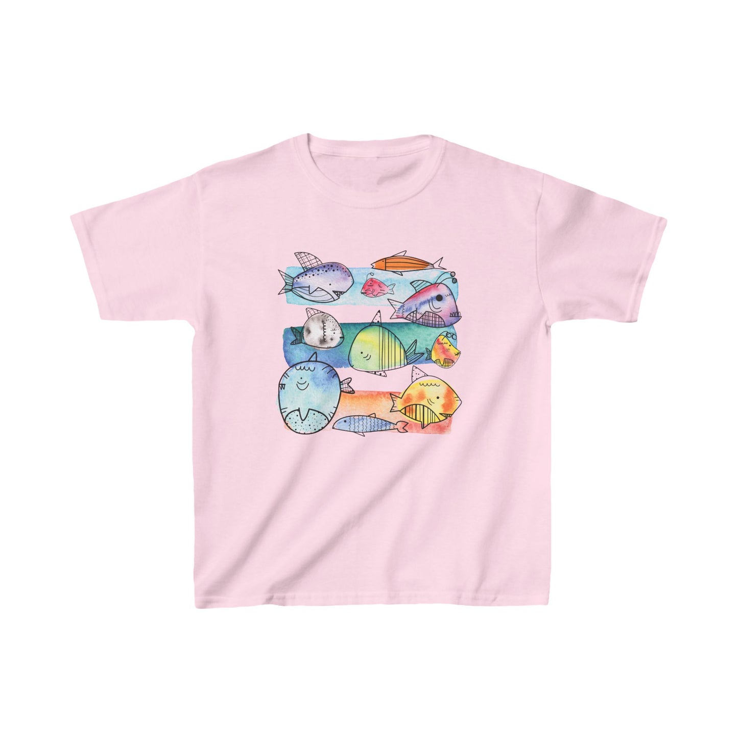 Aquarela Fish | Kids Heavy Cotton™ Tee