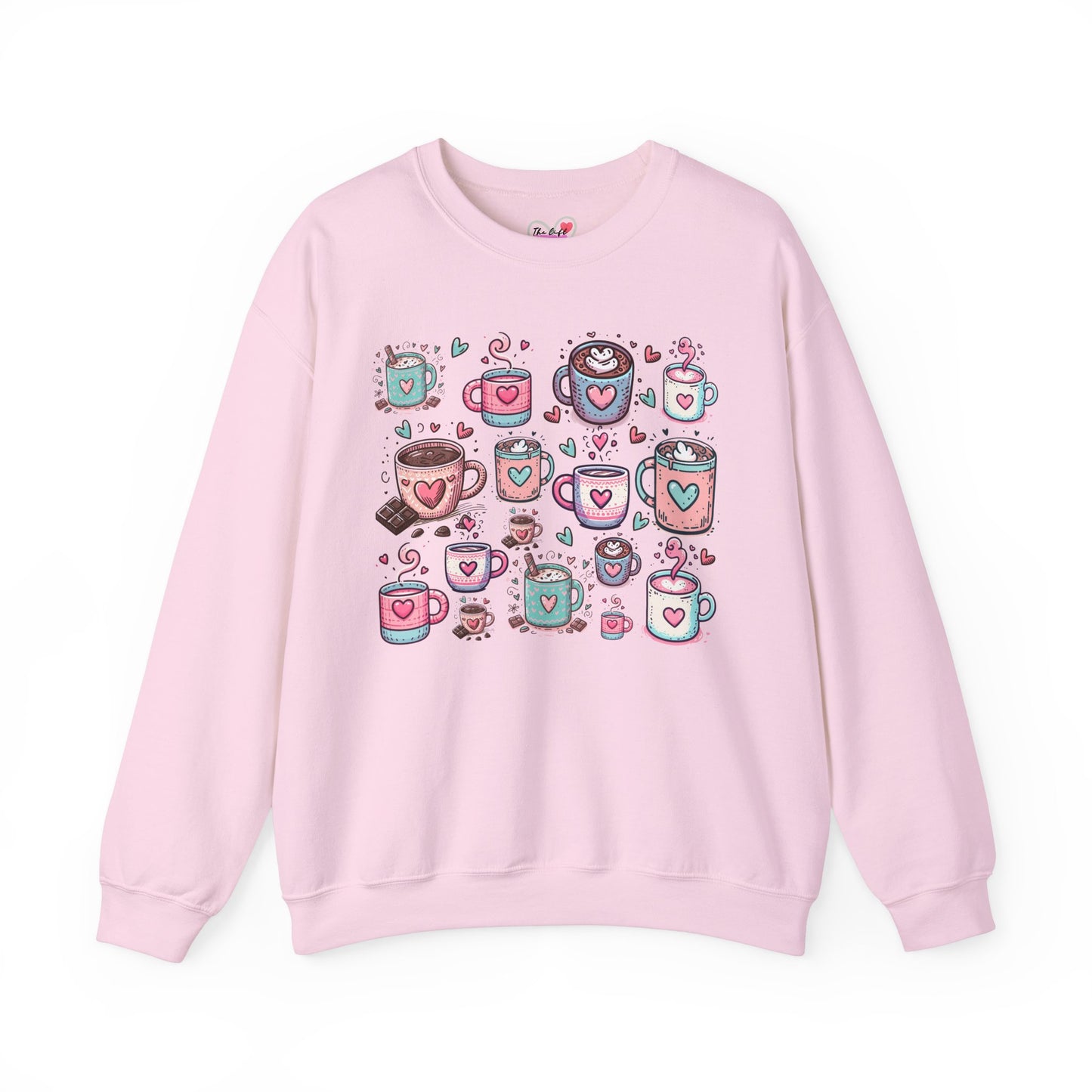 Kawaii Hearts & Cocoa | Unisex Heavy Blend™ Crewneck Sweatshirt