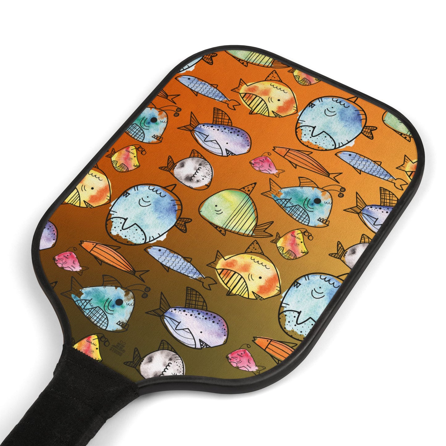 Pickleball Kit | School of Fish | Orange