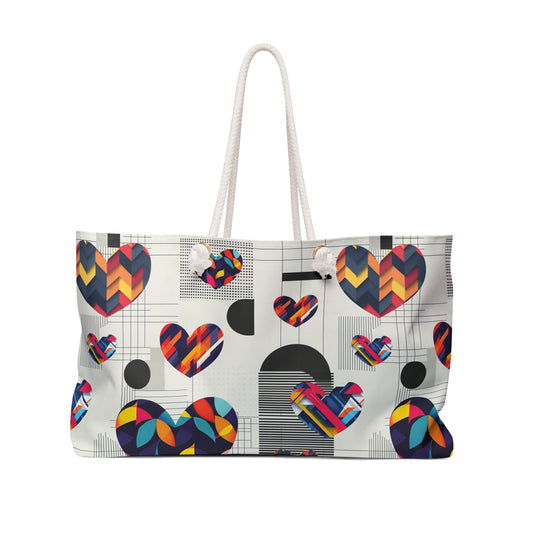 Weekender Bag | Abstract Hearts| Hearts 3