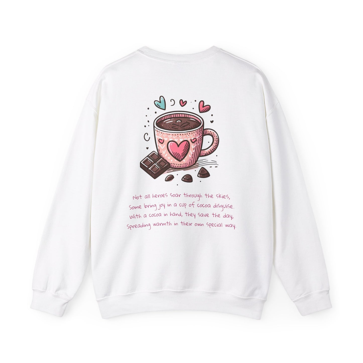 Kawaii Hearts & Cocoa | Unisex Heavy Blend™ Crewneck Sweatshirt