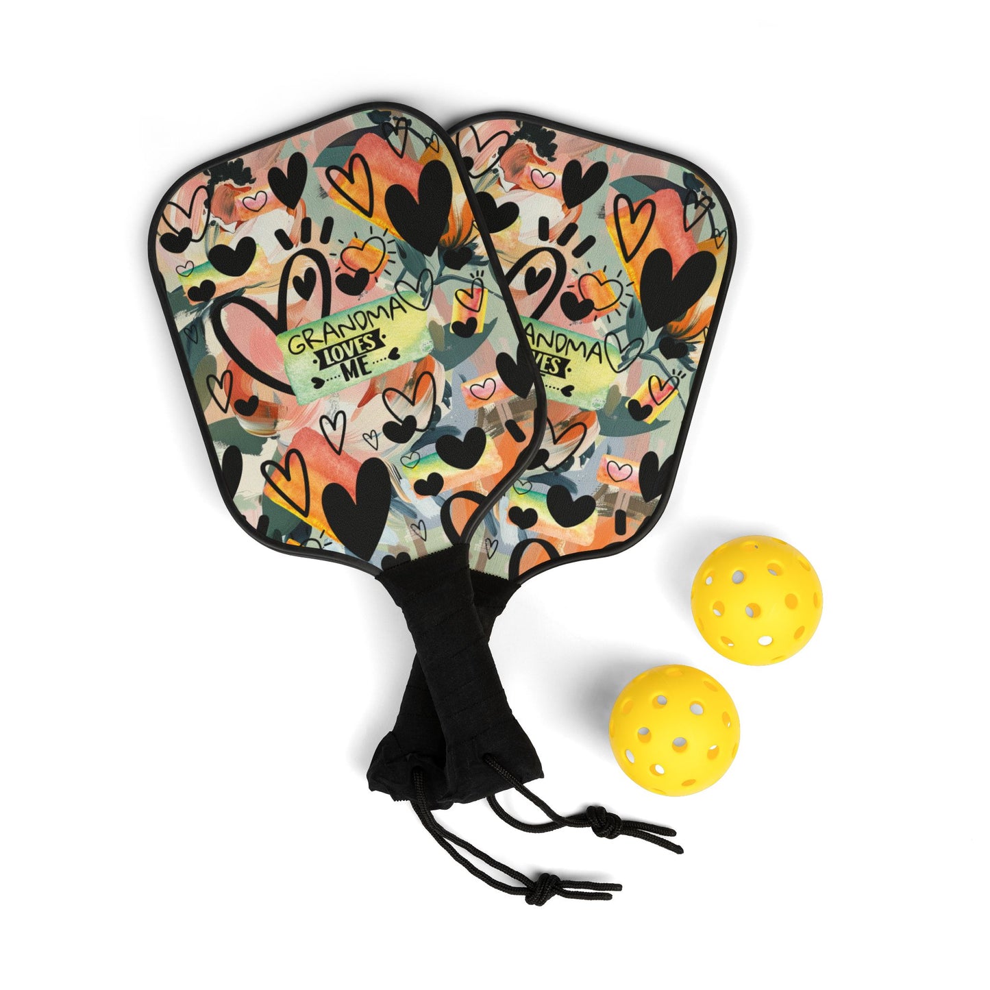 Pickleball Kit | Hearts | Grandma Loves Me