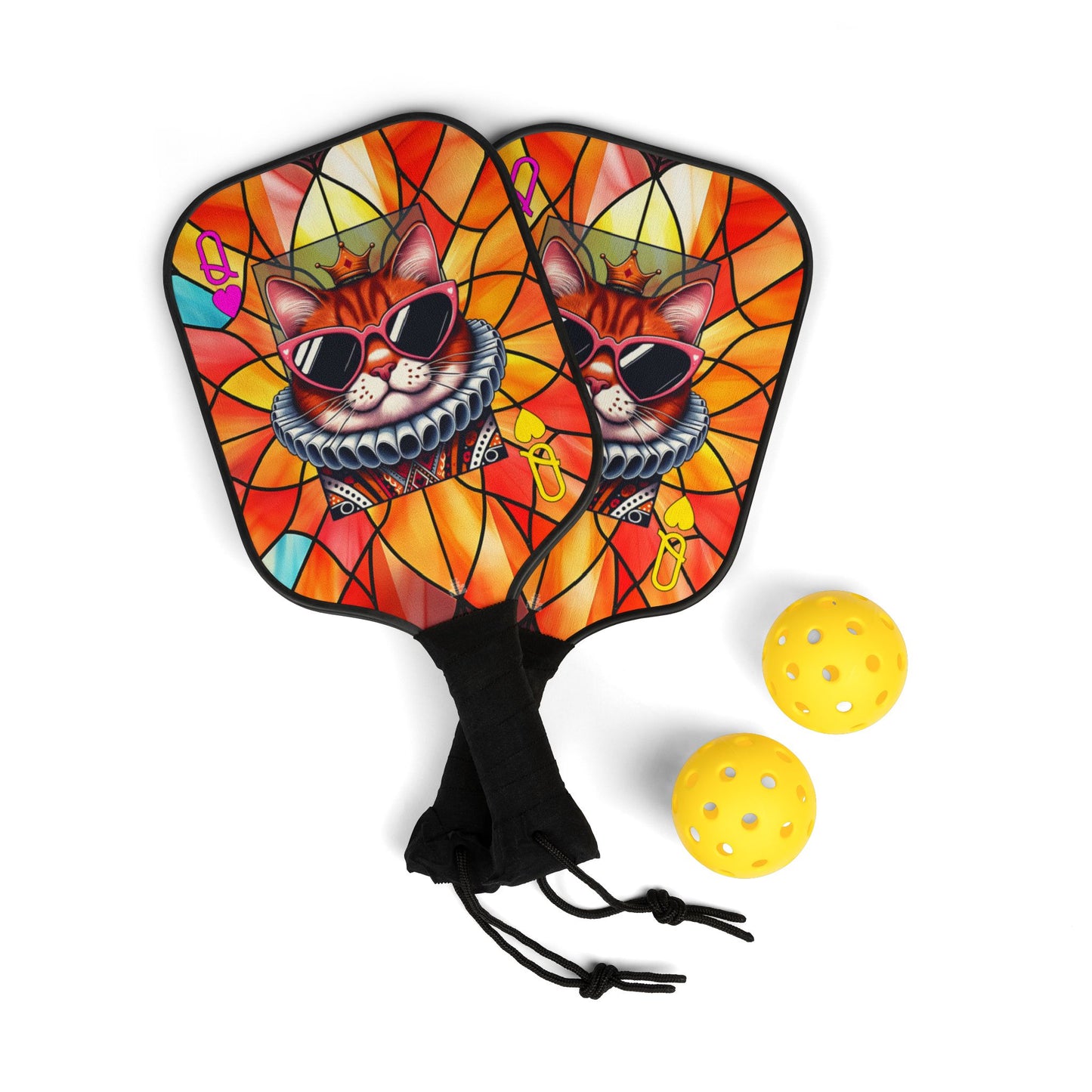 Pickleball Kit | Queen & Stain Glass | Queen 4