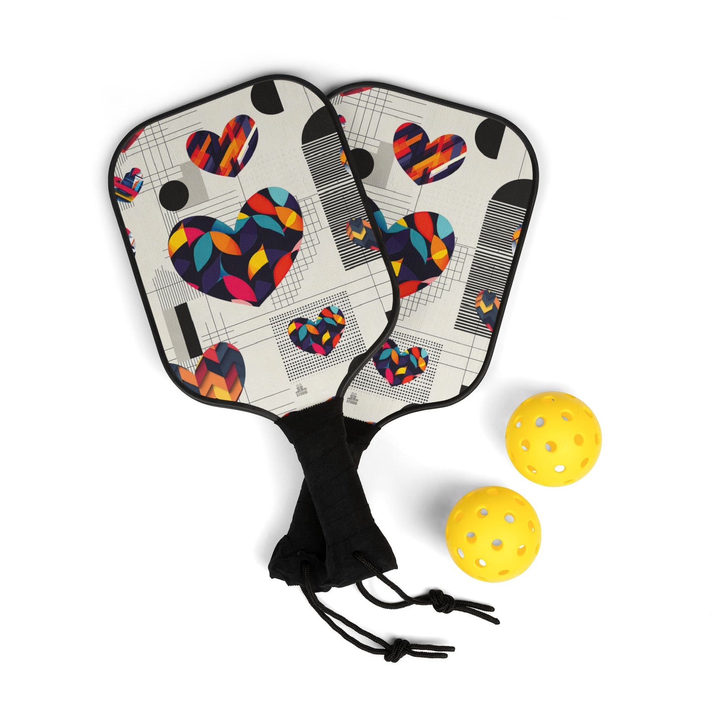 Pickleball Kit | Abstract Hearts | Hearts 4